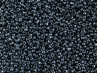 Anthrazit farbige Miyuki Rocailles Perlen Größe 15/0 Farbe 4